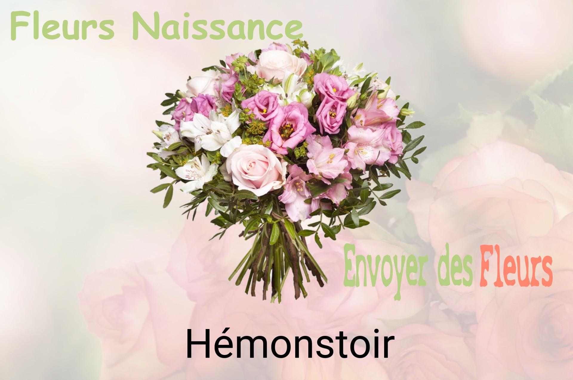 Bouquet de fleurs de naissance livré à Hémonstoir